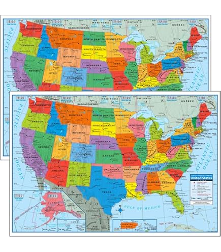 Amazon.com: Kappa HJ84345 United States Wall Map USA Poster